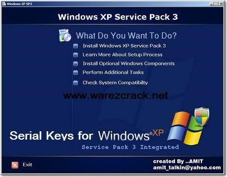 windows xp sp3 serial key